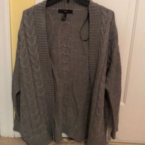 Gray F21 cardigan